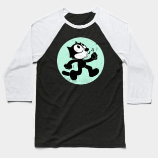 Felix The Cat Walking Whistle Baseball T-Shirt